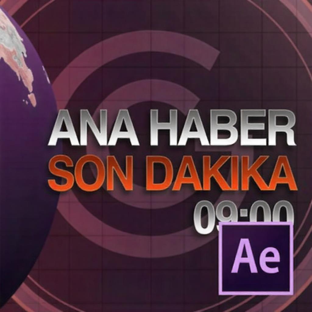 After Effects ile Haber Bülteni Giriş Animasyonu Video Eğitimi