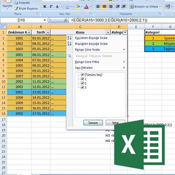 Excel 2010 En. Her Yönüyle Filtreleme Video Eğitimi