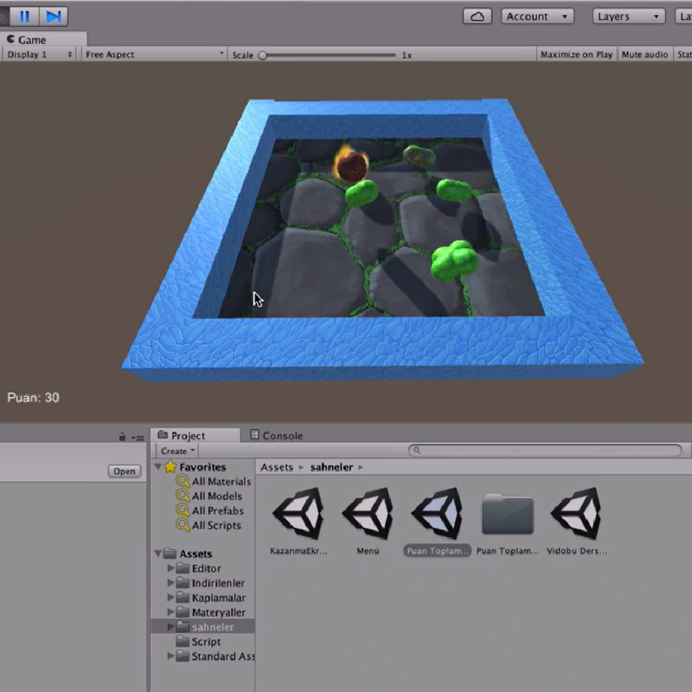 Unity ile Oyunlarda Sahne Yönetimi Video Eğitimi